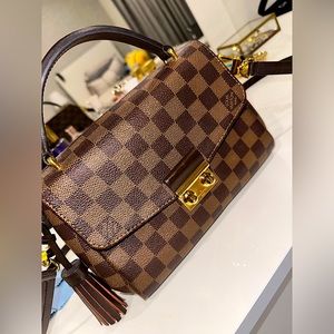 AUTHENTIC Louis Vuitton Croisette Handbag Damier